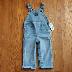 OshKosh Light Blue Denim Overalls - Size 24 Months